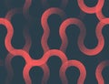 Intricated Wavy Lines Seamless Pattern Vector Red Black Abstract Background Royalty Free Stock Photo