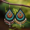 Intricately Beaded Earrings