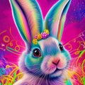 Intricately beautiful Easter bunny Royalty Free Stock Photo