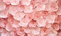 Intricately crafted paper roses in shades of pink showcase elegance and charm. AI generative