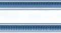 Intricately designed architectural molding featuring a dentil pattern. Two horizontal Royalty Free Stock Photo