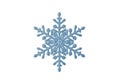 Intricately designed snowflake with a symmetrical, hexagonal Royalty Free Stock Photo