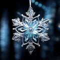Intricately Designed Snowflakes Swirling in a Mesmerizing Dance