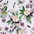 Intricately Detailed Paper Flowers With Nature-inspired Patterns