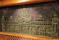 A intricately made metallic mural of the famous Mysore Palace
