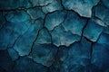 Intriguing Abstract blue crack background. Generate Ai