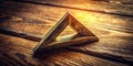 Intriguing 3D RightAngled Triangle Model A Vintage Geometric Exploration of Spatial Relationships Royalty Free Stock Photo