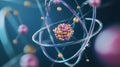 Exploring the Intricacies of Nuclear Physics Through the Lens of a Molecular Structure Housing Another Molecule Royalty Free Stock Photo