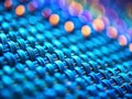 Intriguing TiltShift Photography A Detailed Look at a Miniature Blue Fabric Texture Background