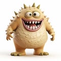 Intriguingly Taboo: 3d Monster Cartoon With A Big Smile