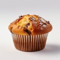 Intriguingly Taboo: Delicate Chocolate Muffin With Color-streaked Softbox Lighting