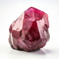 Intriguingly Taboo: The Rock Of Ruby On A White Background