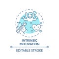 Intrinsic motivation concept icon Royalty Free Stock Photo