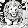 Introduce Kids to the Delight of 3D Coloring, Guided by a Lion\'s Regal Spirit