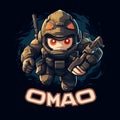 Funny Mishap-Prone Omega Ops Gaming Logo