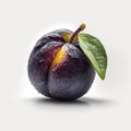 Fresh Plum photo white background