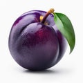 Fresh Plum photo white background