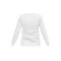 Blank Woman White Long Sleeve T-Shirt template isolated on a white background Royalty Free Stock Photo