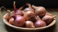 A small and flavorful shallot great for adding depth to dressings or sauces created with Generative AI