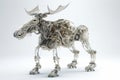 Realistic Moose Robot Jellycat with Rococo Flair and Cinematic 3D Detailing