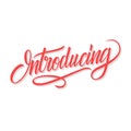 Introducing word calligraphic lettering. Creative typography for your design.