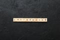 introducing word written on wood block. introducing text on table, concept Royalty Free Stock Photo