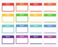 Introduction name stickers