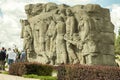 Introductory sculptural composition-high relief `Memory of Generations` on the Entrance Square. Mamaev kurgan. Hero City Volgograd