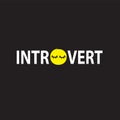 Introvert - inspire motivational quote. Hand drawn lettering. Youth slang, idiom. Print