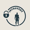 Introvert metaphor icon