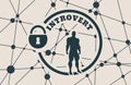 Introvert metaphor icon