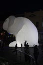 Intrude: Inflatable Rabbit Art Piece