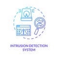 Intrusion detection system concept icon Royalty Free Stock Photo