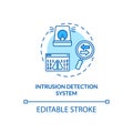 Intrusion detection system concept icon