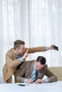 Intrusive colleague selfie work office ethics Royalty Free Stock Photo