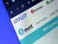 Intuit Mint financial management app Royalty Free Stock Photo