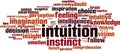 Intuition word cloud