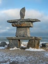 Inukshuk at Churchill, Manitoba, Canada