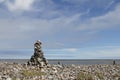 Inukshuk near Arviat Royalty Free Stock Photo