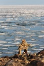 Inukshuk on the Northwest Passage near Cambridge Bay, Nunavut