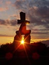 Inukshuk, Vancouver Royalty Free Stock Photo