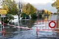 Inundation of lake Maggiore at Locarno Royalty Free Stock Photo