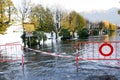 Inundation of lake Maggiore at Locarno Royalty Free Stock Photo
