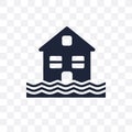 Inundation transparent icon. Inundation symbol design from Insurance collection. Simple element vector illustration. Can be used