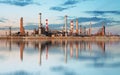 Inustry - Oil Refinery, Petrochemical plant Royalty Free Stock Photo