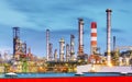 Inustry - Oil Refinery, Petrochemical plant Royalty Free Stock Photo