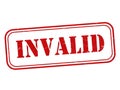 Invalid stamp Royalty Free Stock Photo
