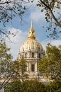 The Invalides in Paris in France Royalty Free Stock Photo