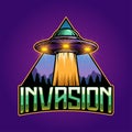 Invasion esport mascot logo design