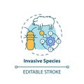 Invasive species concept icon